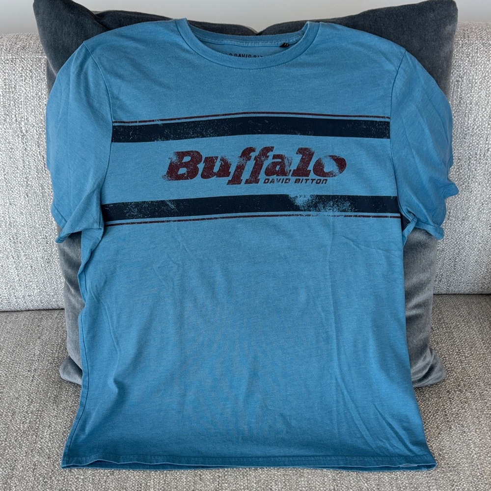 Buffalo David Bitton Men's Blue Graphic Tee